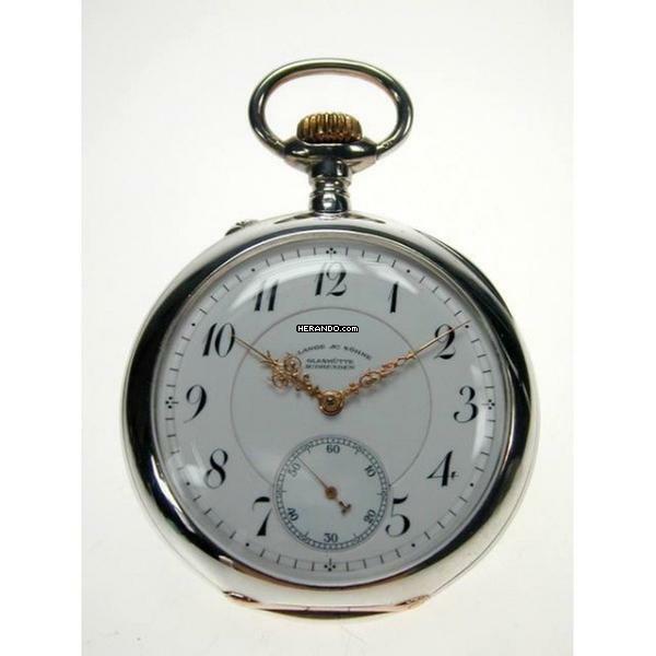  Glashütte Original A.Lange & Söhne Taschenuhr Silber offen 