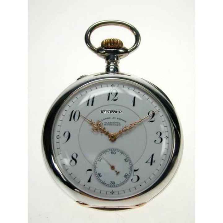  Glashütte Original A.Lange & Söhne Taschenuhr Silber offen 