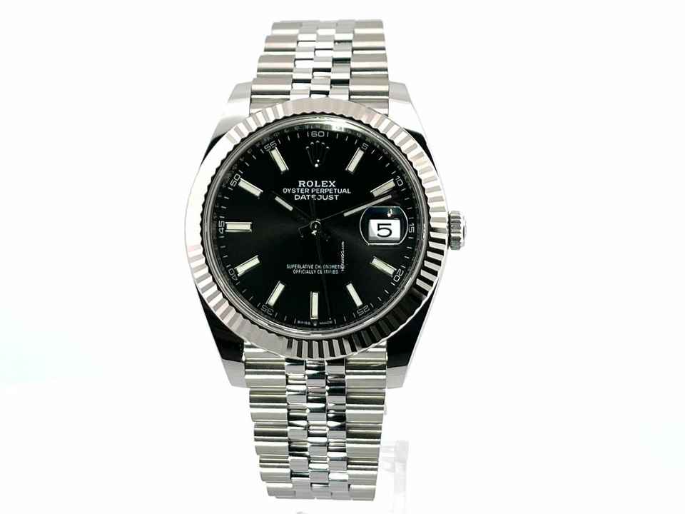  Rolex Datejust 41 Edelstahl Weißgold 126334 Schwarz Jubile </h1> 