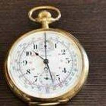 Thumbnail von Zenith Taschenuhr 18 K Chrono mit Tachymeter-Skala und Zähler </h1>