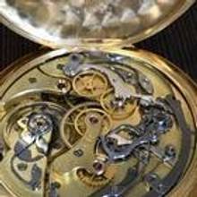 Thumbnail von Zenith Taschenuhr 18 K Chrono mit Tachymeter-Skala und Zähler </h1>