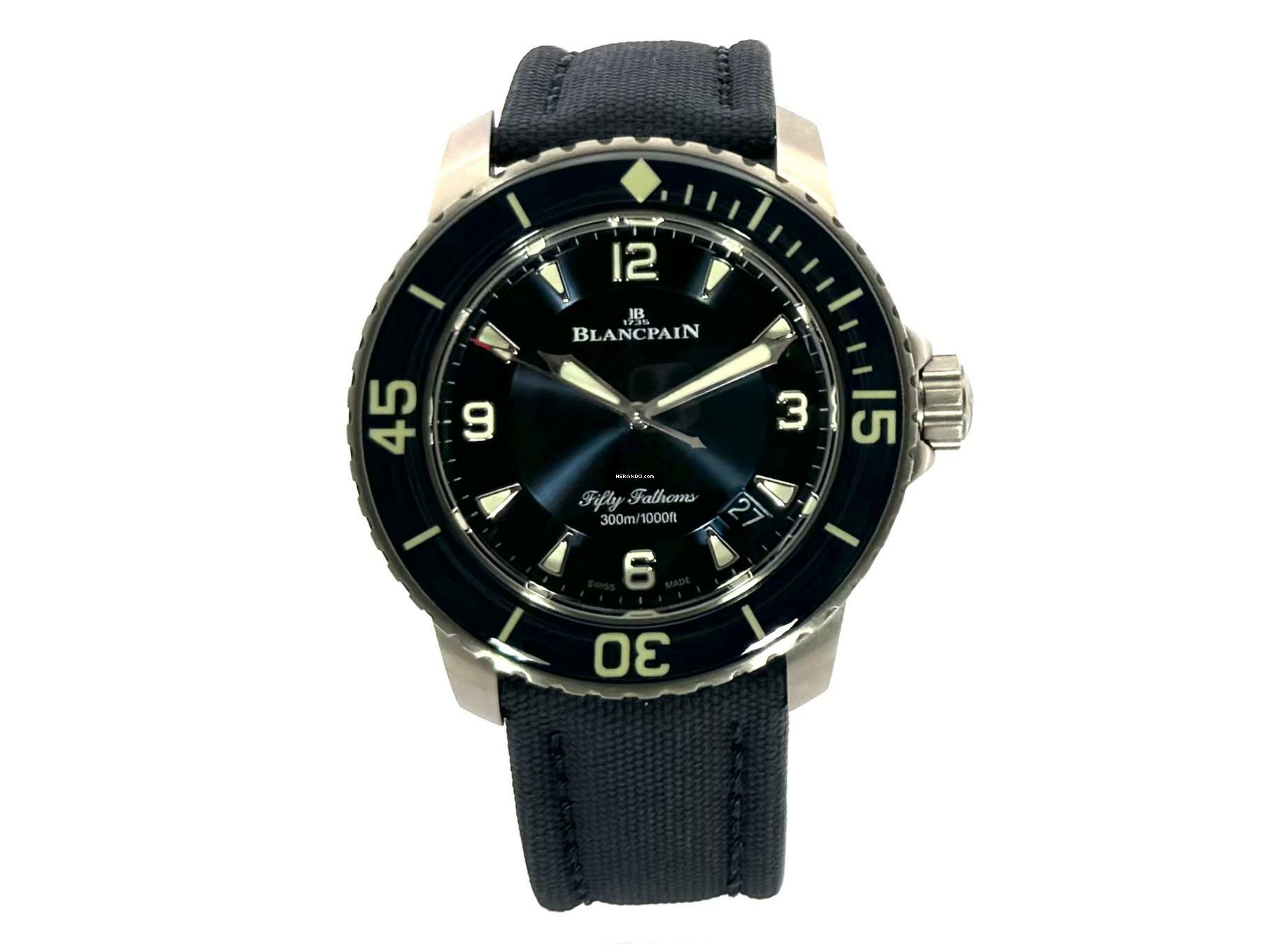  Blancpain Fifty Fathoms 45 mm Ref. 5015-12B40-O52A </h1> 