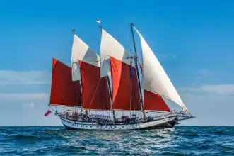 Thumbnail von Tall Ship Three Masted Gaff Schooner