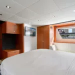 Master Stateroom TV and Storage