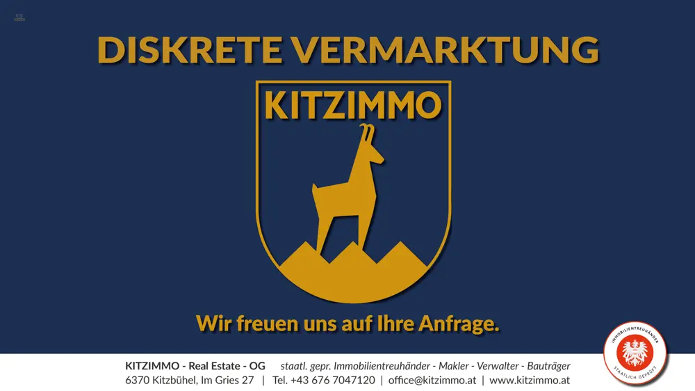 KITZIMMO-diskrete Vermarktung von außergewöhnlichen Immobilien.