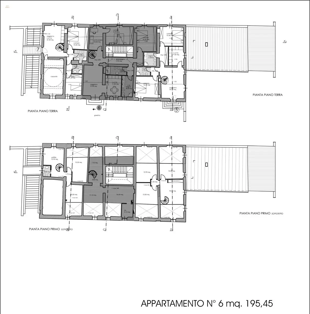 RIF 2937 Grundriss Apt. 6 EG und OG