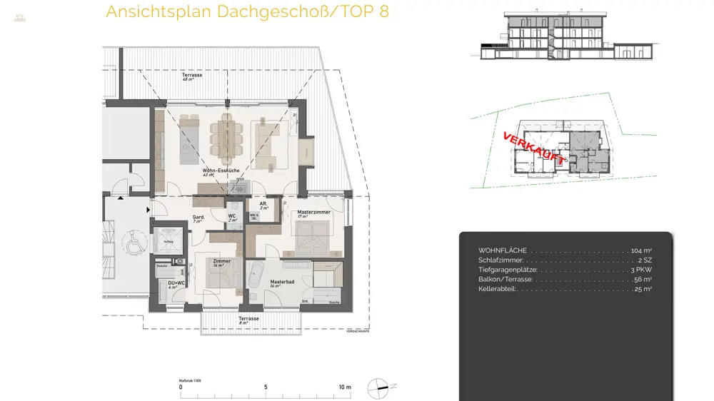 KITZIMMO-Neubau Penthouse in Kirchberg am Sonnberg.