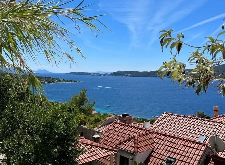 Sonnenterrasse Nord Blick nach Korcula