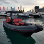 Highfield PA 860 aluminium RIB - view from bow