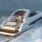 Jeanneau Leader 36 diesel sports cruiser - aft sofa