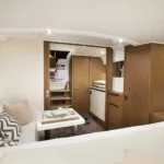 Jeanneau Leader 36 diesel sports cruiser - view from main cabin to galley