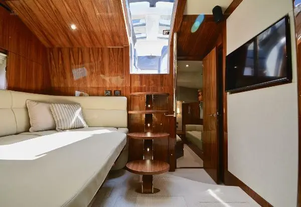 Sunseeker San Remo - Lower Deck Saloon showing In-fil