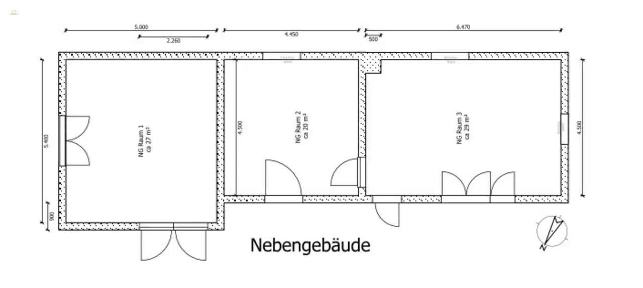 Grundriss Nebengebäude