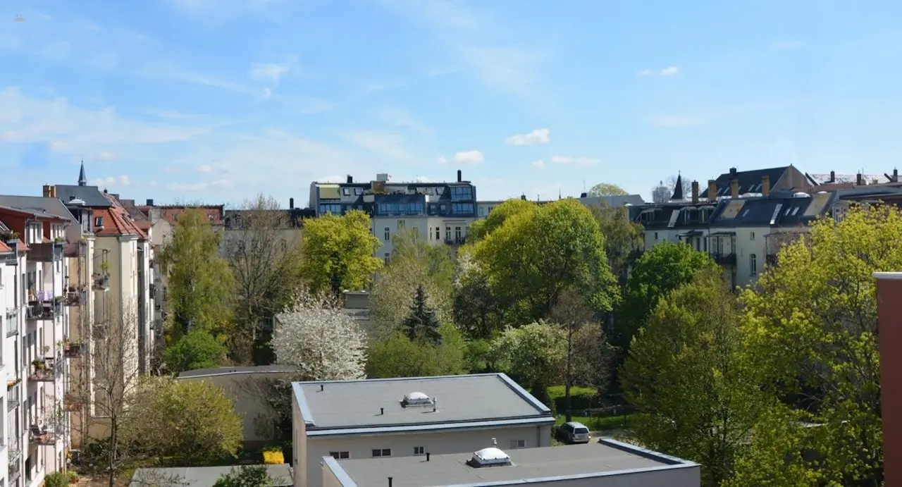 Ausblick Balkon hofseitig