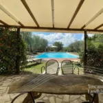 RIF 2936 Pergola mit Blick zum Pool