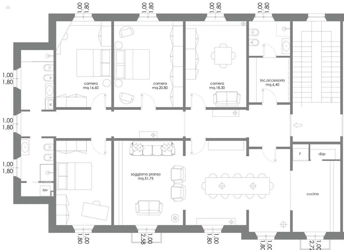 RIF 3077 Grundriss möglicher Umbau