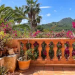 Terrasse mit Bergblick