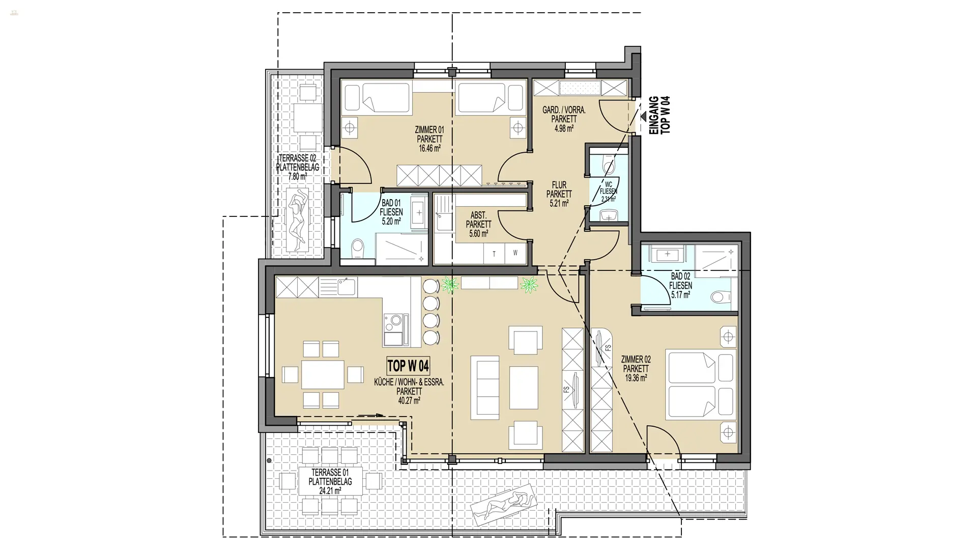 KITZIMMO-Neubau-Penthouse in Kössen kaufen.