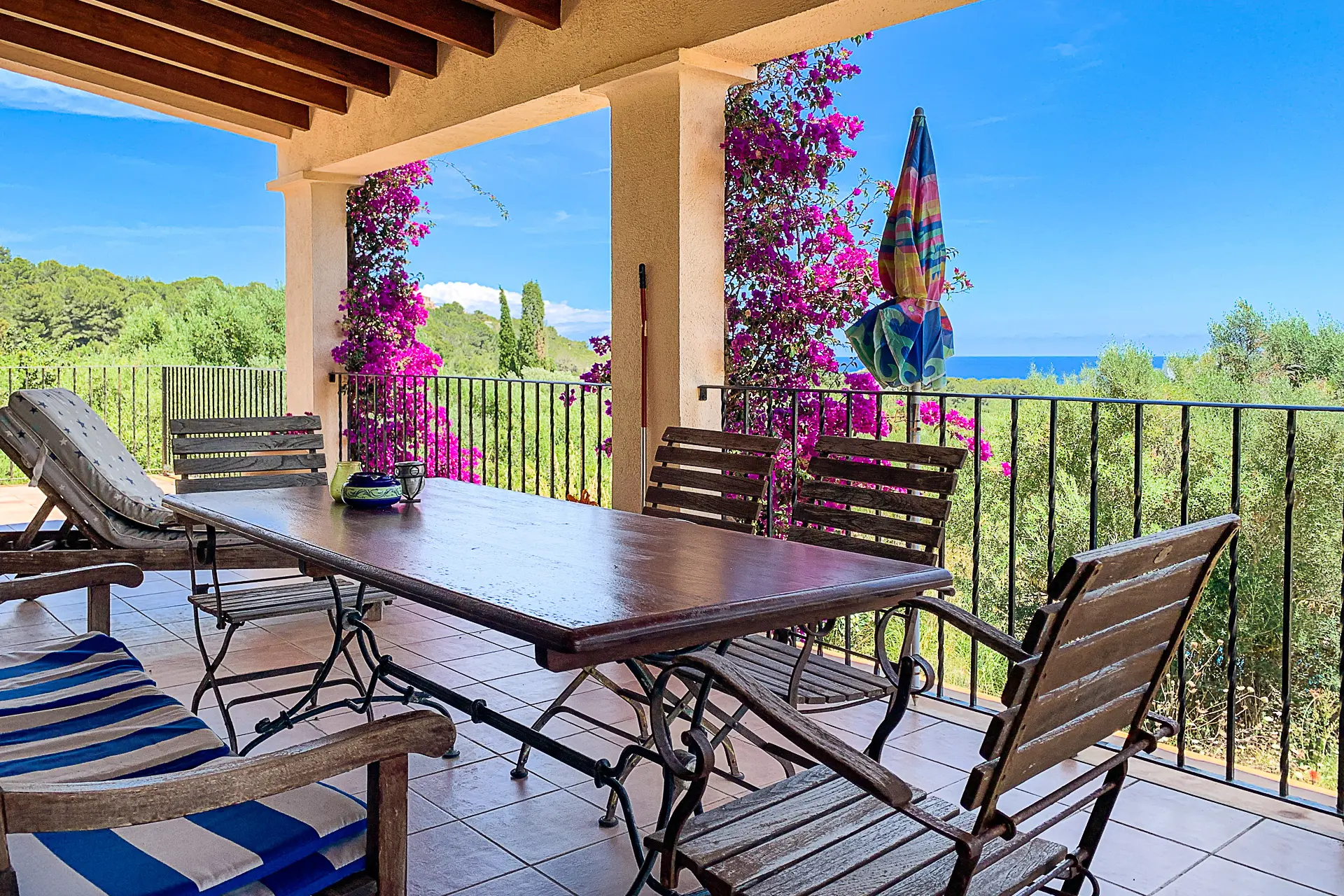 Tolle Terrasse mit Meerblick