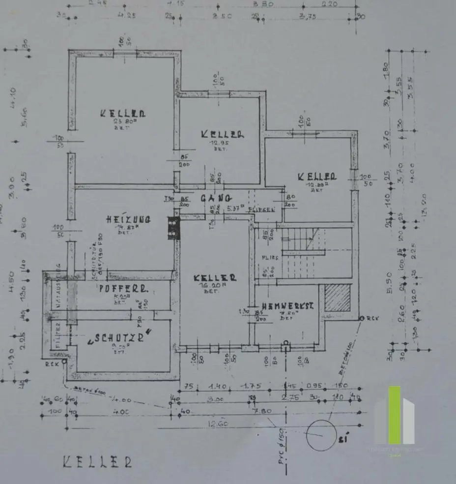 Plan Kellergeschoss